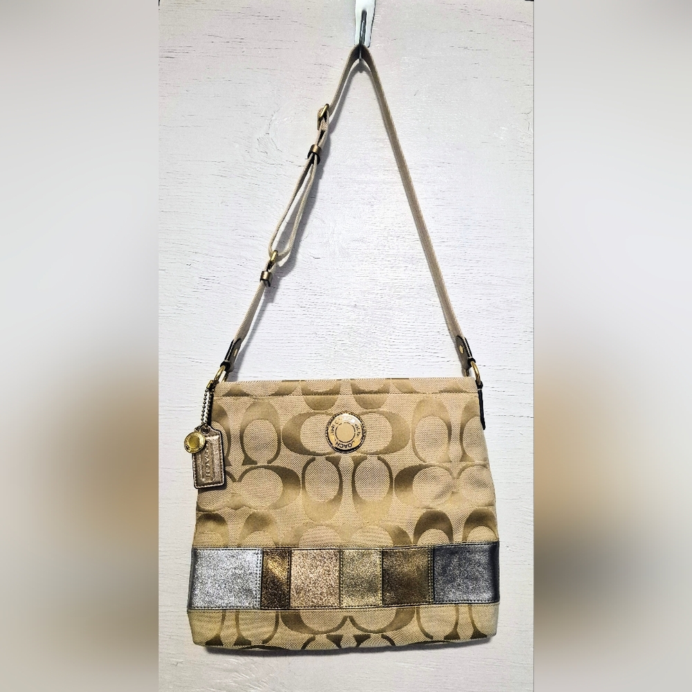 COACH: Metallic File Bag